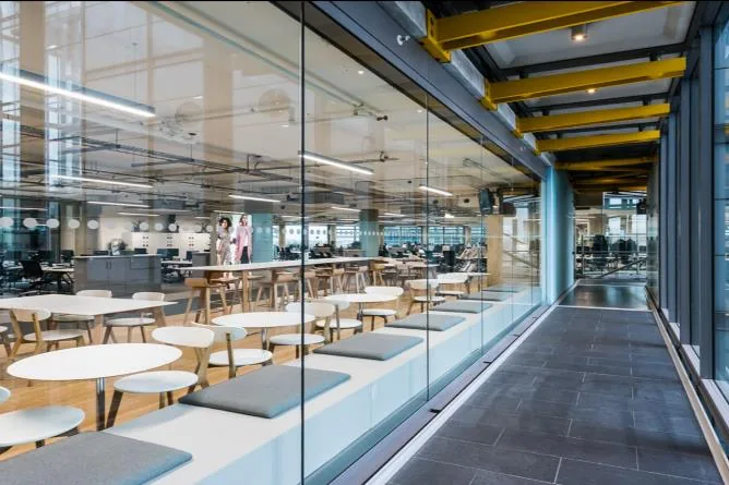 Head office café and collaboration area