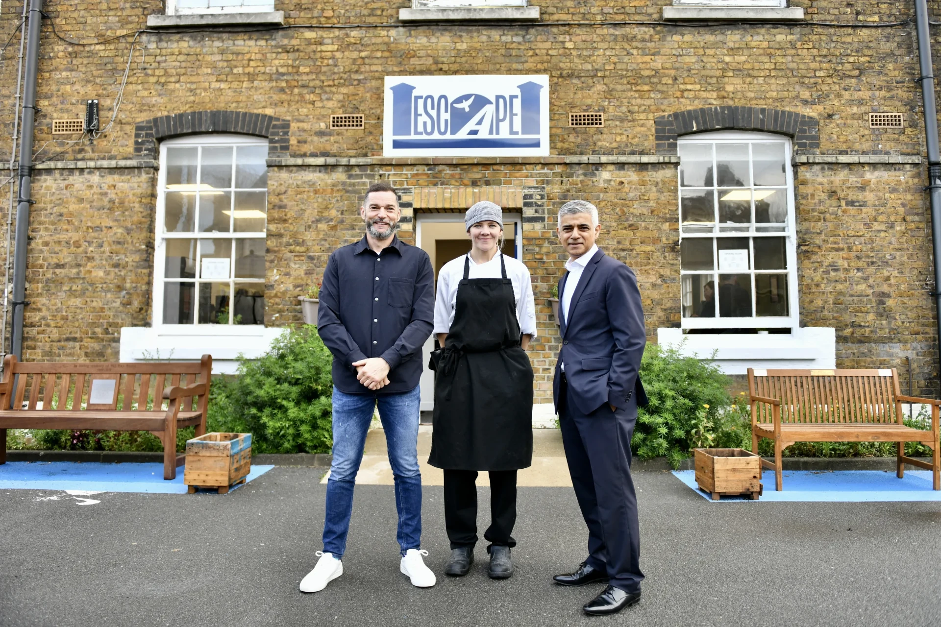 The restaurant exterior inside HMP Wormwood Scrubs