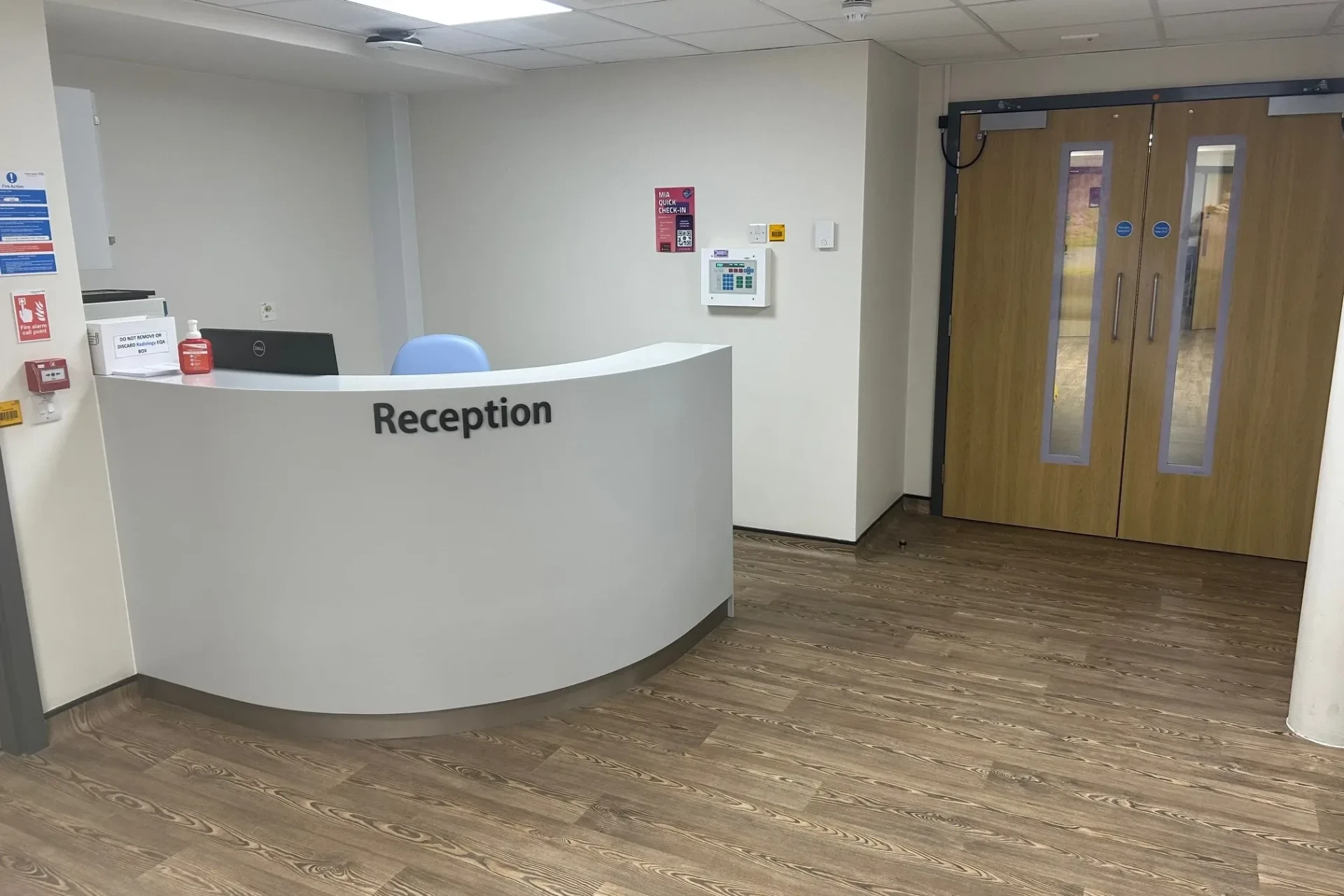 The new Wexham Park Hospital radiology department reception
