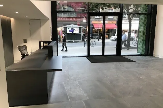 Bernard Street reception viewed from the entrance