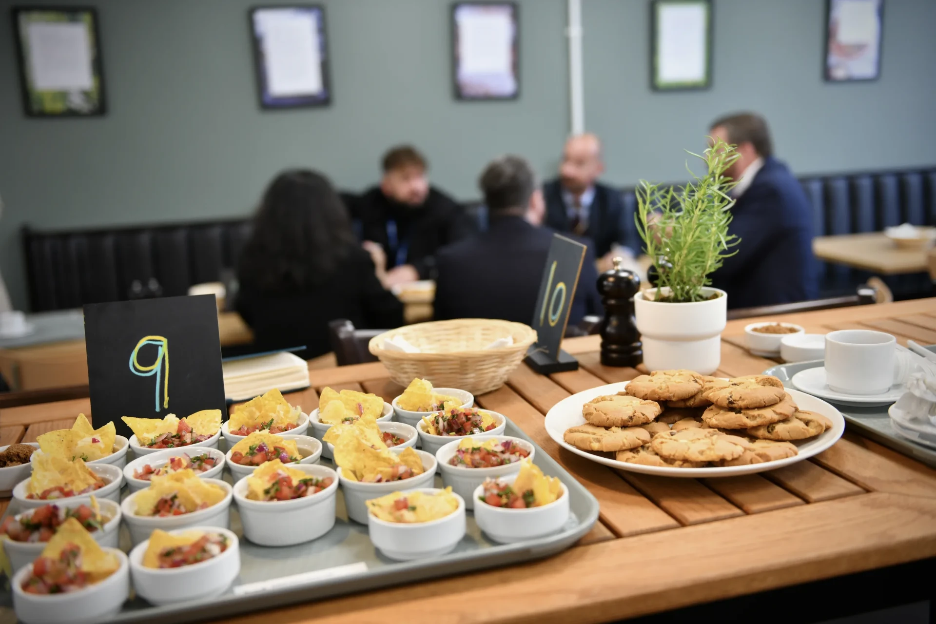 Table service laid to high-street standard inside HMP Wormwood Scrubs