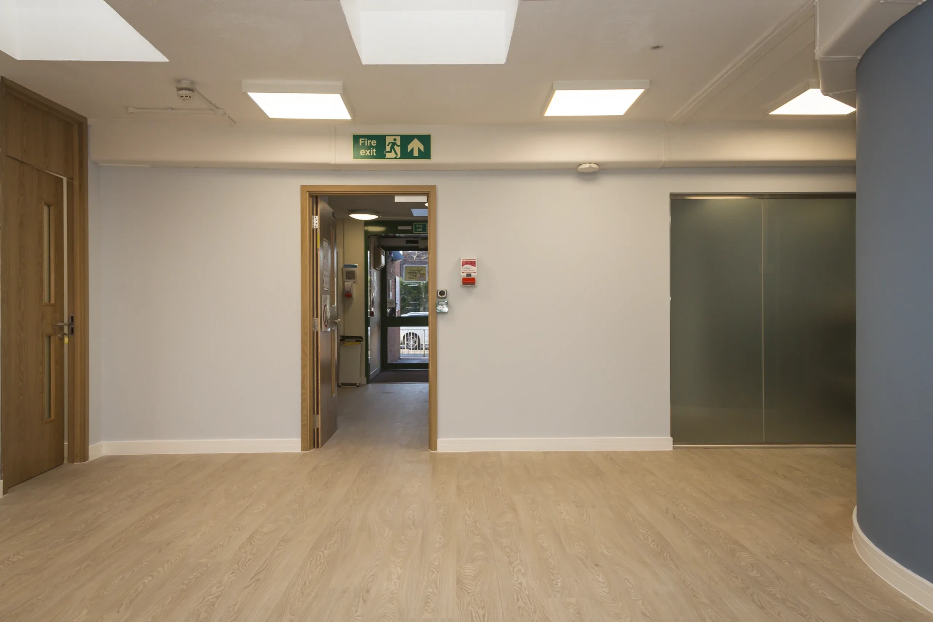 Open circulation area at Camberley Health Centre