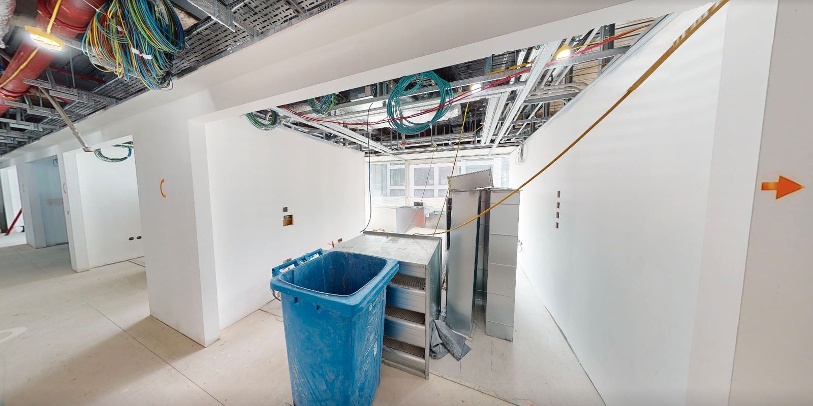 Day recovery at Wigmore Street, early fit-out stage