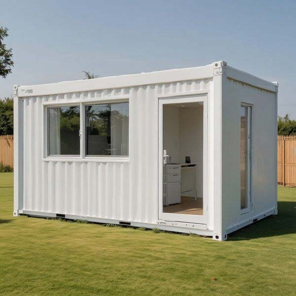 20ft container clinic unit, external view