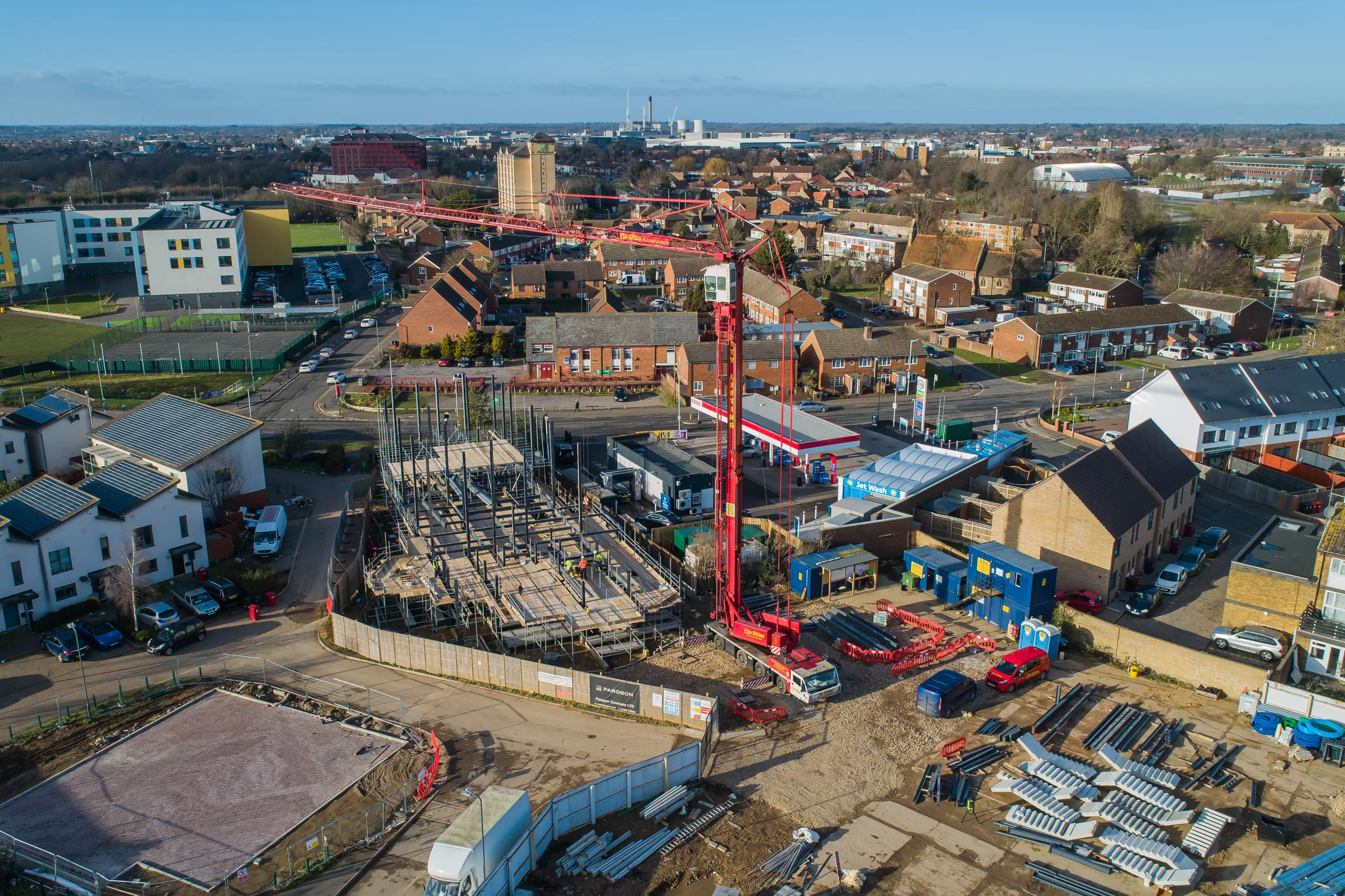 Aerial view of the Greenwatt Way site