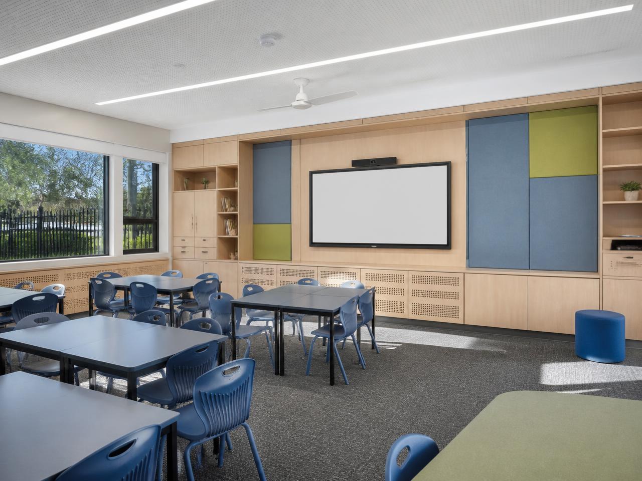 Education — Classroom fit-out — storage, AV and acoustics