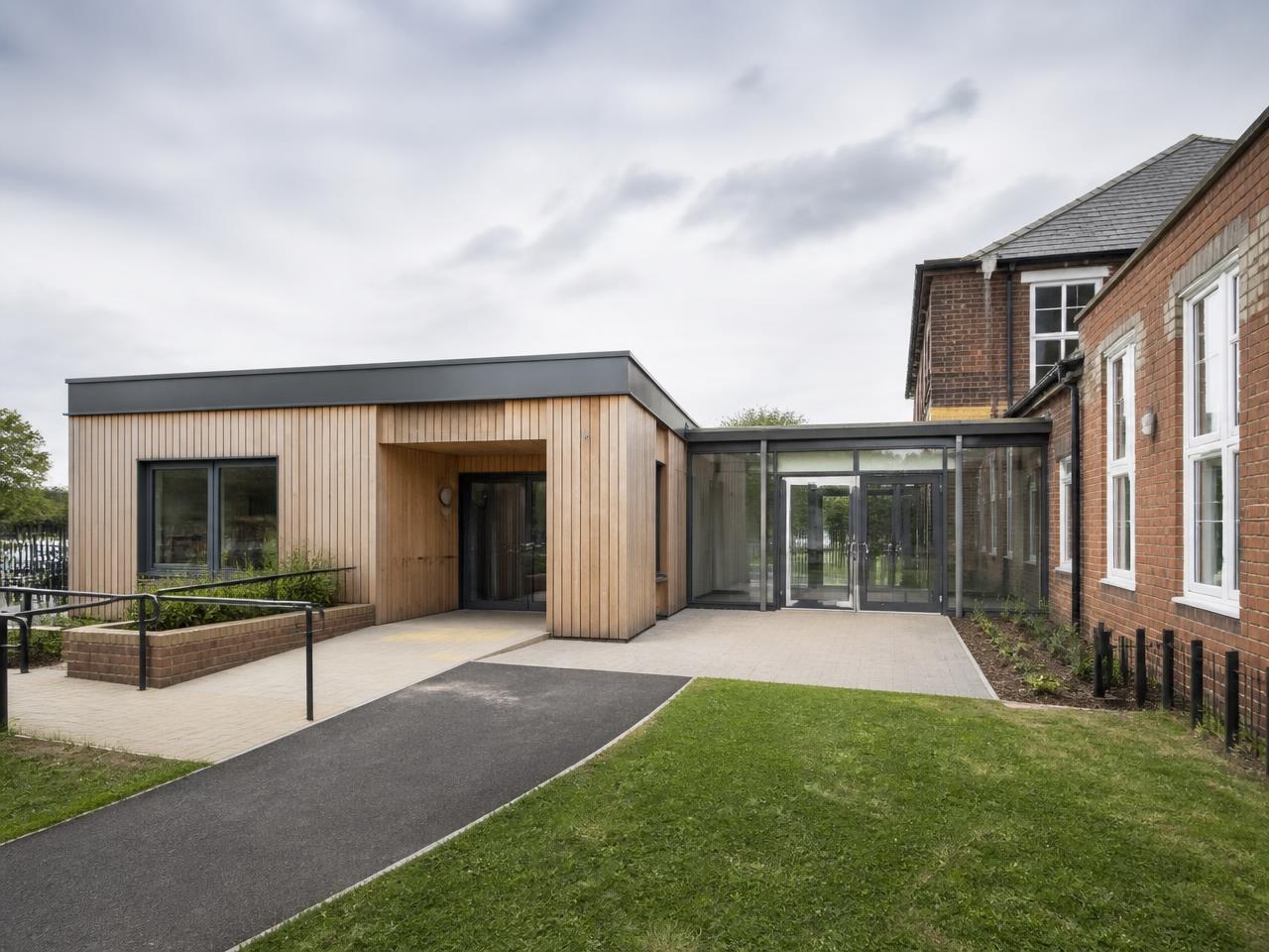 SEND education — SEND pod linked into an existing school building